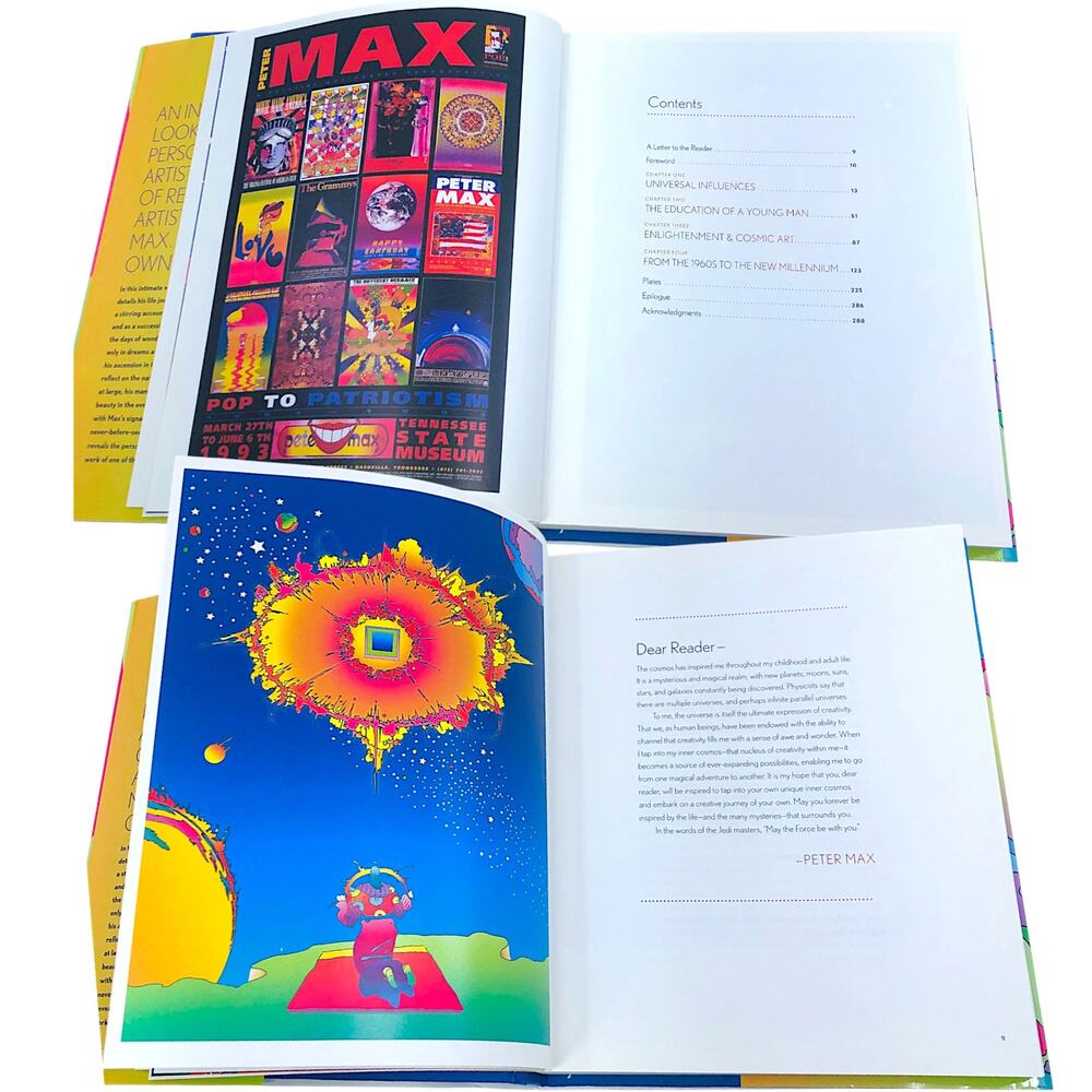 The Universe of Peter Max Signed Hardcover Book First Printing 2013 - Picture 10 of 13